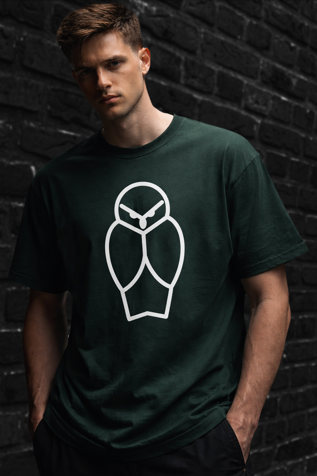 VOID SYMBOL TEE — Black / Glazed Green