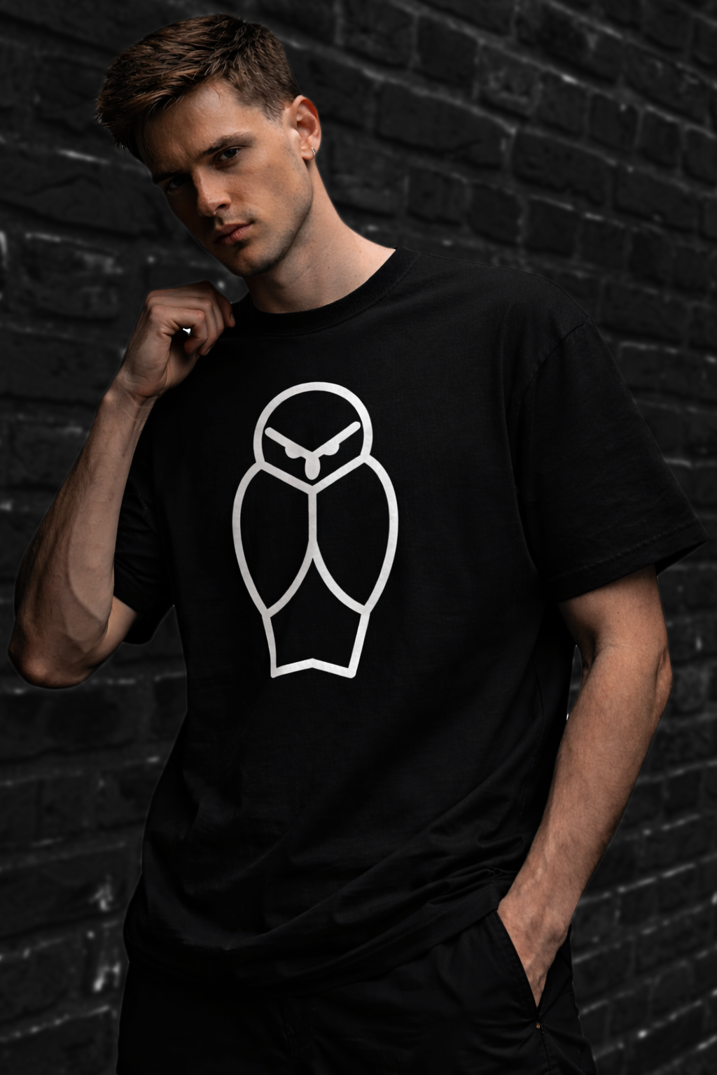 VOID SYMBOL TEE — Black / Glazed Green